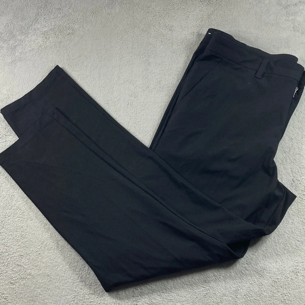 Reebok Athletic Pants Men Size 36X32 Black Comfy Zip Pocket for Essentials